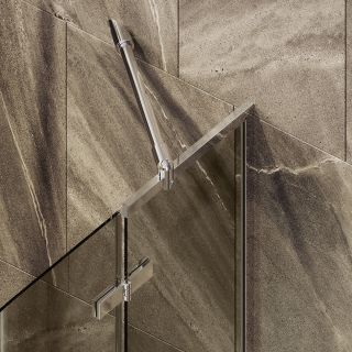 Шторка на ванну MaybahGlass MGV-657-4 69см хром глянцевый